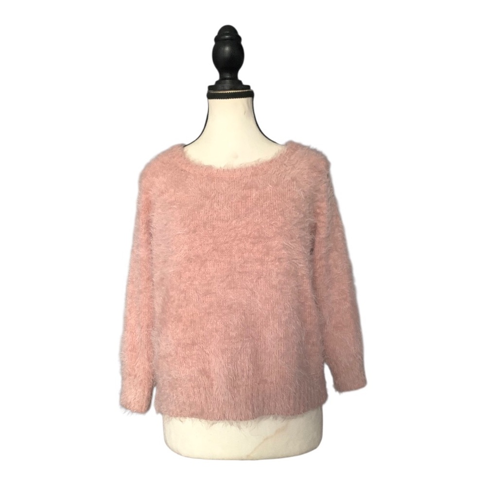 Forever21 Fuzzy Pink Crewneck Sweater - Women's Soft Knit